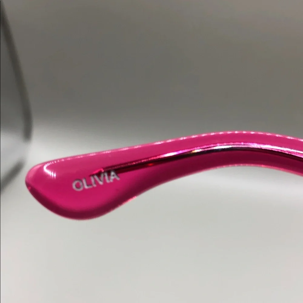 Diff Eyewear Olivia Pink Crystal Sunglasses Oval Trendy
